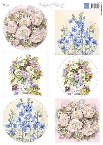 Mattie's Mooiste - Field Flowers  A4 Cutting Sheet 1
