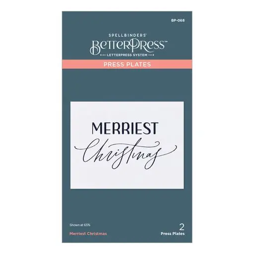 Merriest Christmas Press Plate From The Betterpress Christmas Collection 1