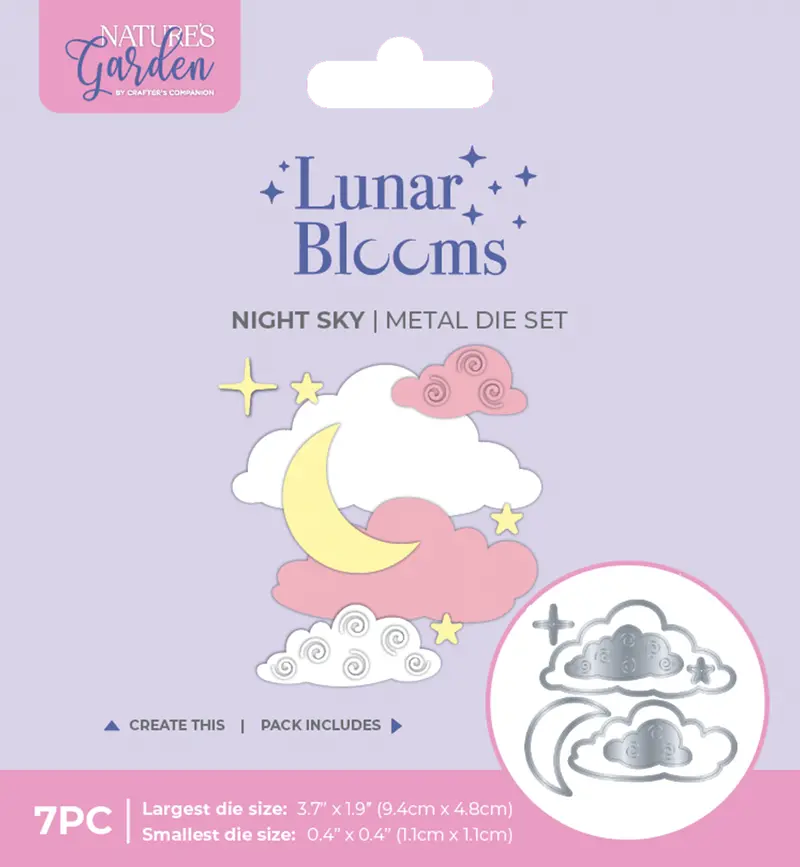 Natures Garden Lunar Blooms Metal Dies - Night Sky 1