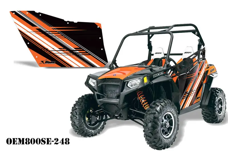 Polaris Brand Door Graphics For Rzr 800 2-Door 1