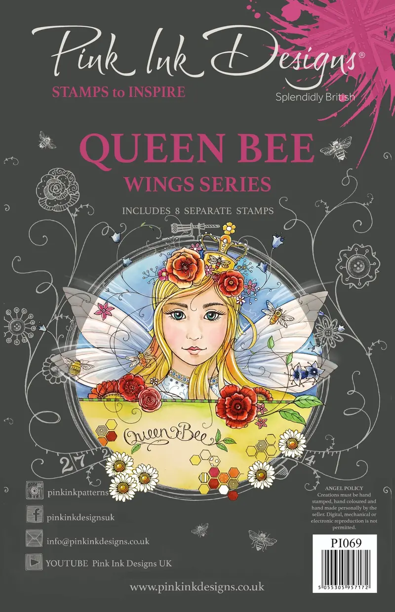 Queen Bee A5 Clear Stamp Set 1