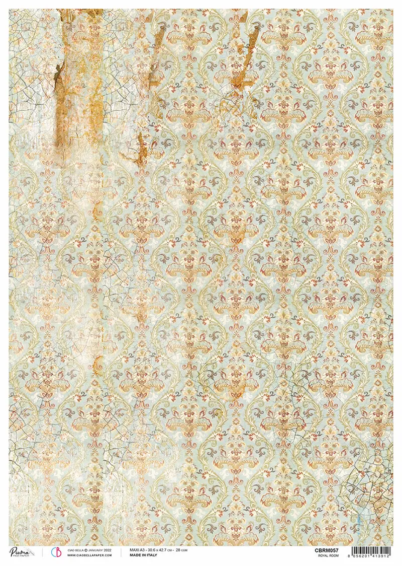 Rice Paper A3 Piuma Royal Room - 3 Sheets 1