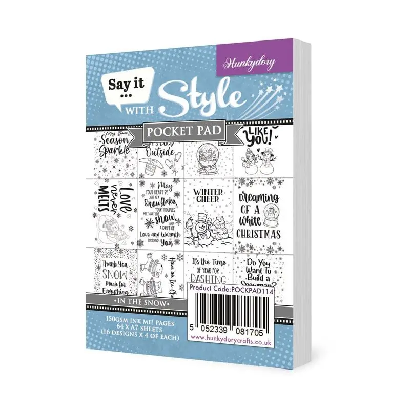 Say It With Style Pocket Pads - In The Snow 1
