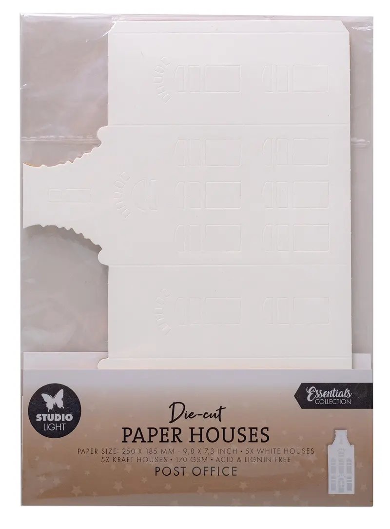 Sl Die-Cut Paper Houses Post Office Essentials 10 Sheets 1