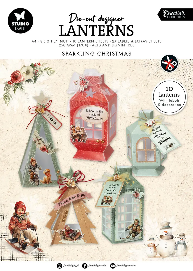 Sl Diy Lanterns Sparkling Christmas Essentials 12 Sheets 1