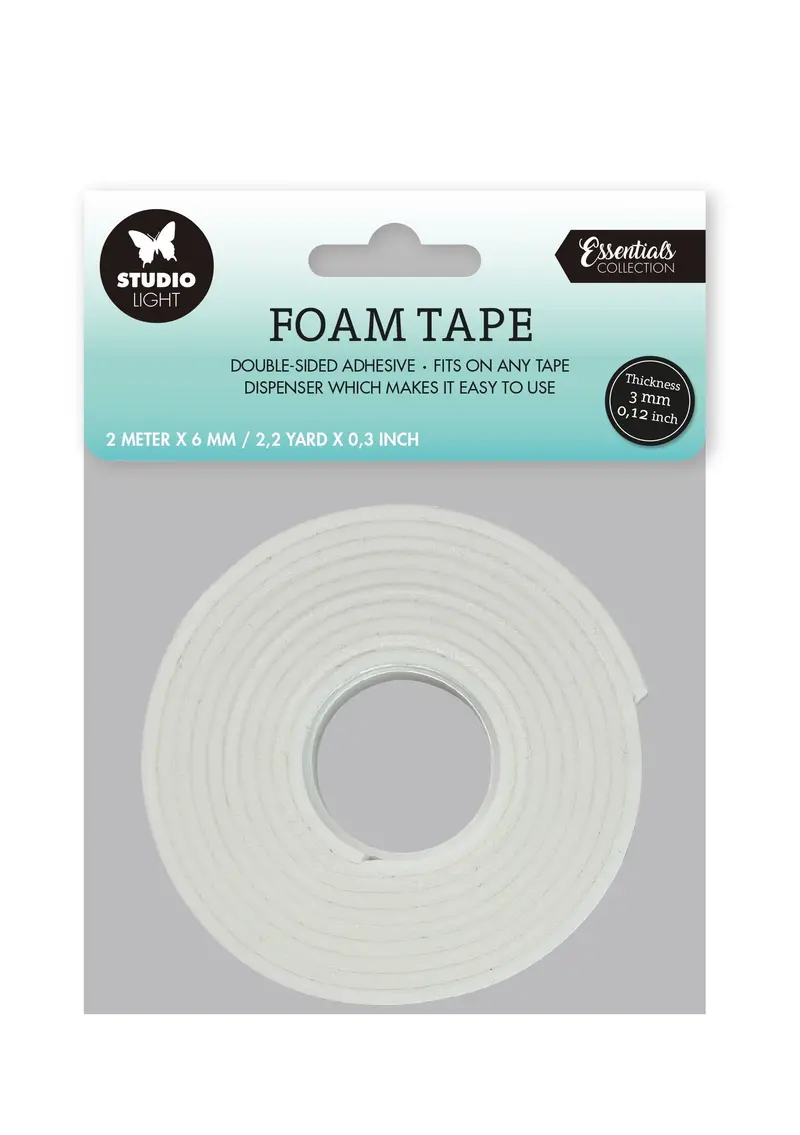 Sl Doublesided Foam Tape 3Mm Thick - 0.6Mm Wide Essential Tools 92X92x0.6Mm 2 Mt Nr.04 1