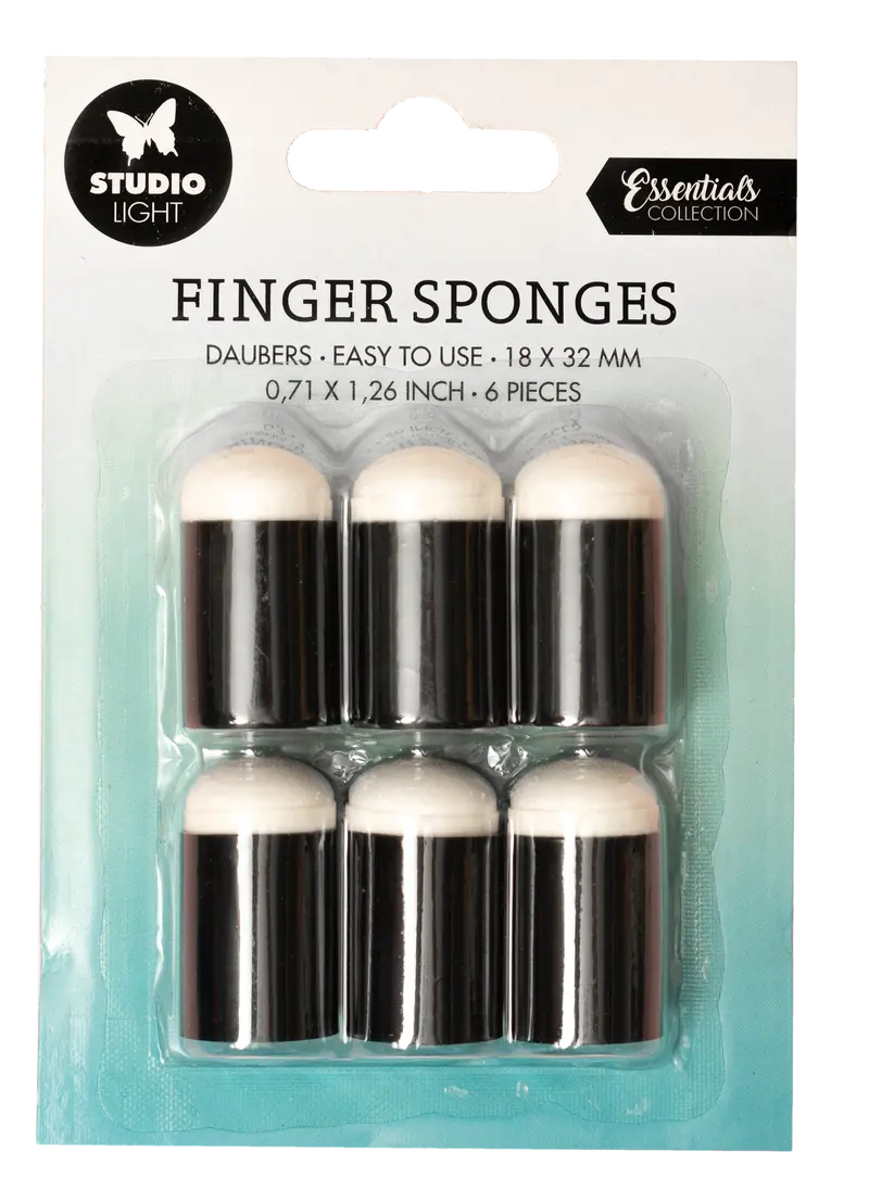 Sl Finger Sponges Daubers Essentials Tools 32X18x18mm 6 Pc Nr.06 1