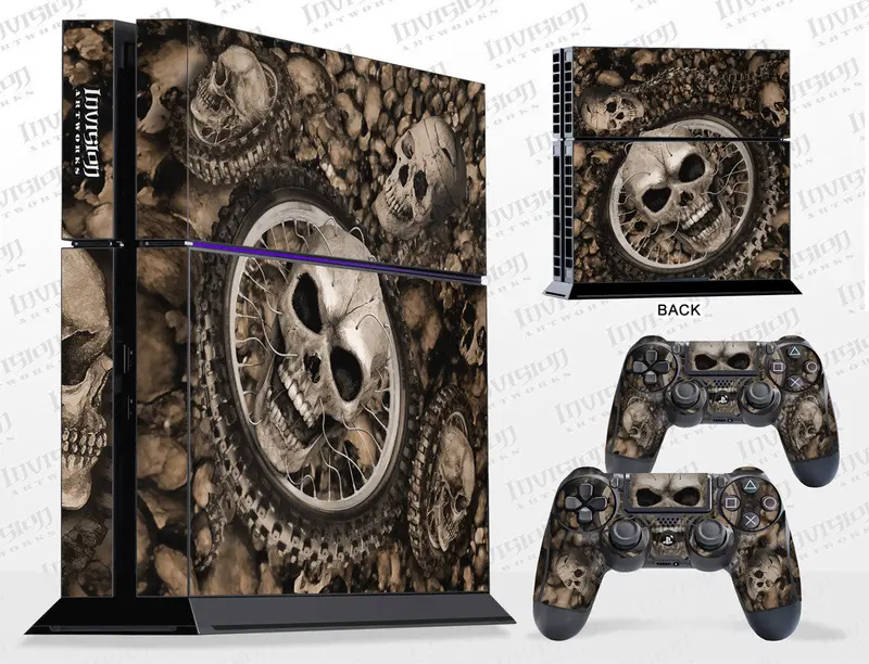 Sony Playstation 4 Graphics - Console Skin With 2 Controller Skins - Adrenaline Junkie 1
