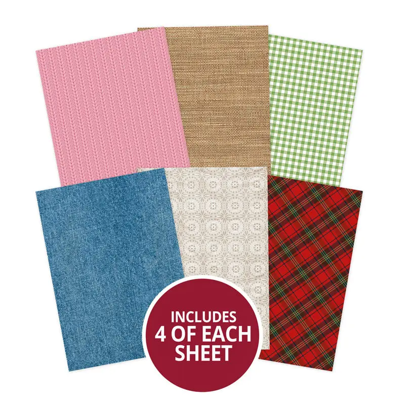Stickables A5 Self-Adhesive Papers - Fabric 1