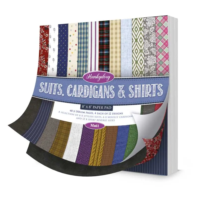 Suits, Cardigans & Shirts 8" X 8" Paper Pad 1