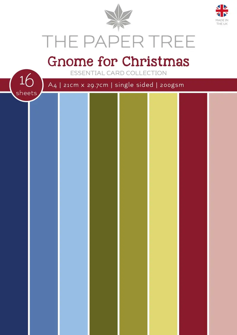 The Paper Tree Gnome For Christmas A4 Essential Colour Card 1