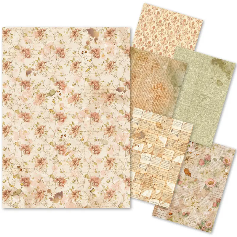 Tissue Paper A4 6/Pkg A Journey Of Love 1