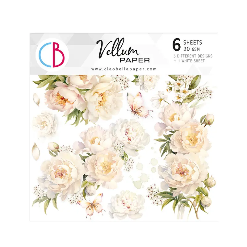 Vellum Always & Forever Fussy Cut 6"X6" 6/Pkg 1