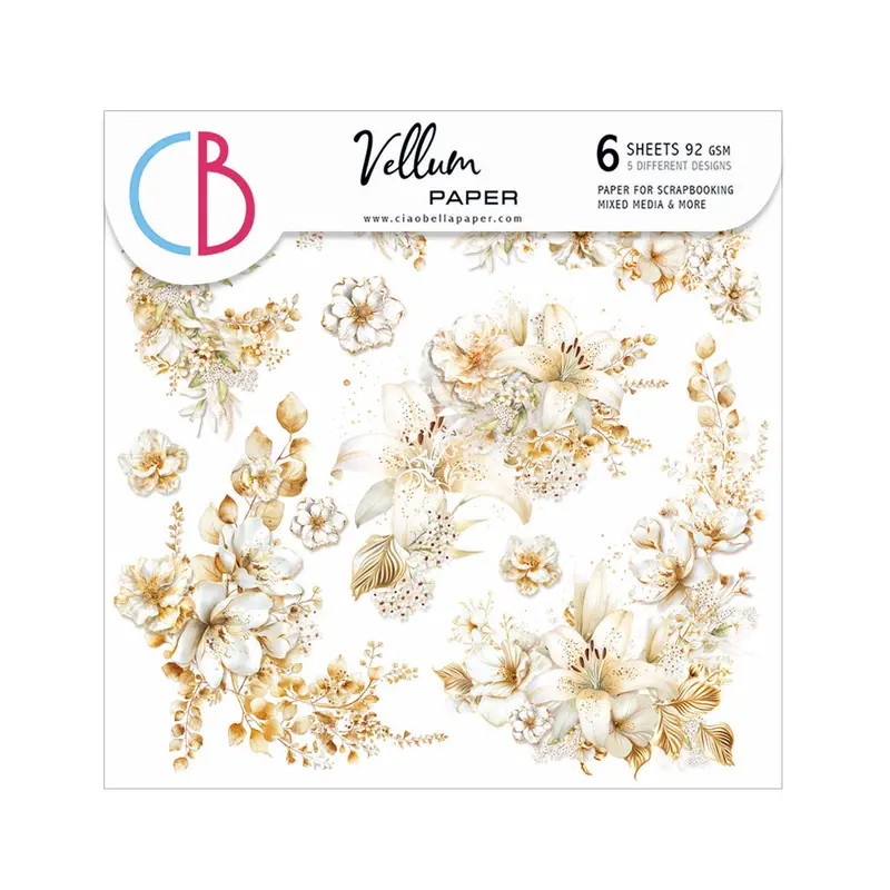 Vellum Blessing Day Fussy Cut 6"X6" 6/Pkg 1