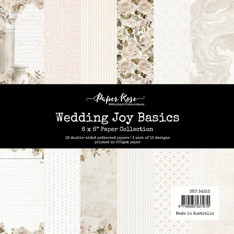 Wedding Joy Basics 6X6 Paper Collection 34323 1