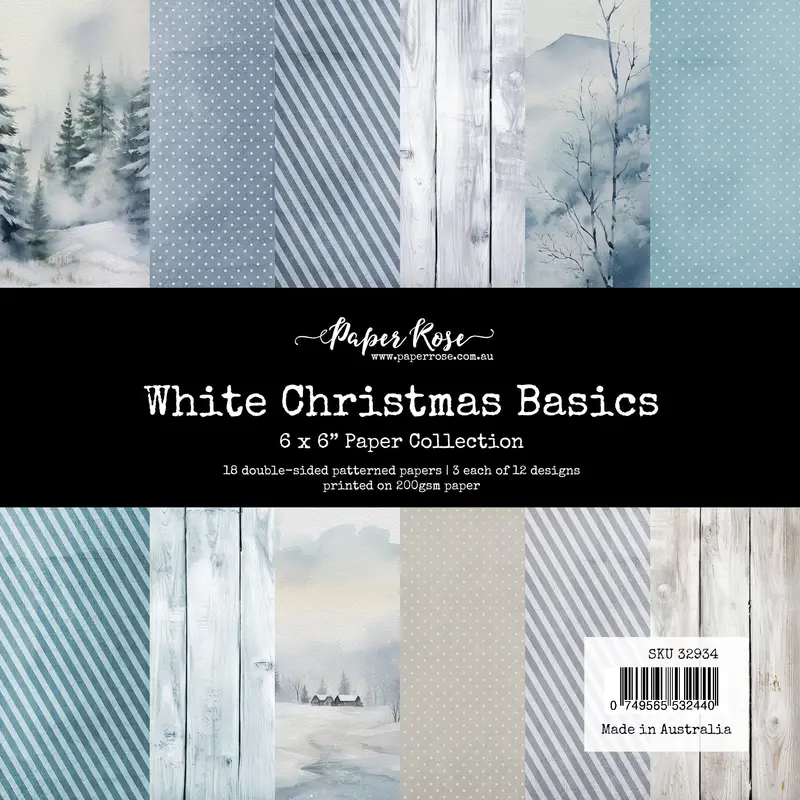 White Christmas Basics 6X6 Paper Collection 32934 1
