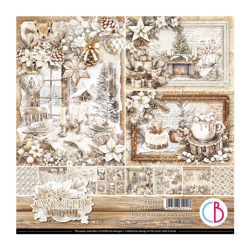 Winter Season Pad 8"X8" 12/Pkg 1