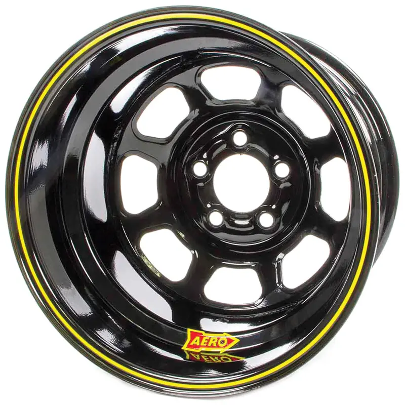Aero Race Wheels 51-105030-Rf Black Racing Wheel – 15X10, 3" Backspace 1