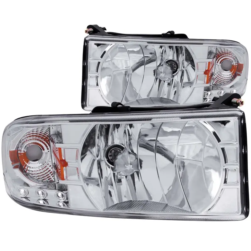 Anzo Usa 111206 Crystal Led Headlight Set – Clear Lens, Chrome Housing (Pair) 1