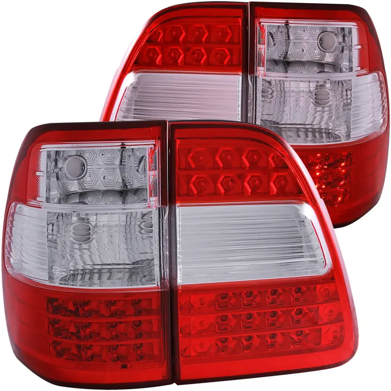 Anzo Usa 311094 Led Tail Light Assembly – Red/Clear Lens With Chrome Housing, Sold As Pair 1