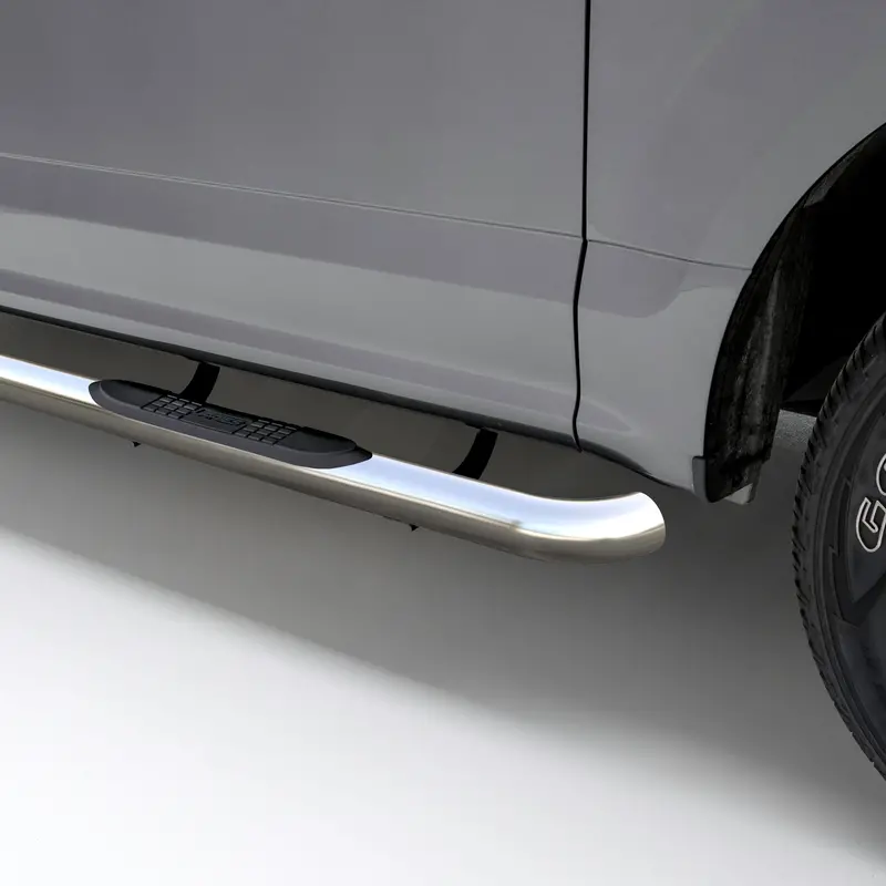 Aries 203009-2 Polished Stainless Steel Side Bars – 3-Inch Round, Ford F-150 Fit 1