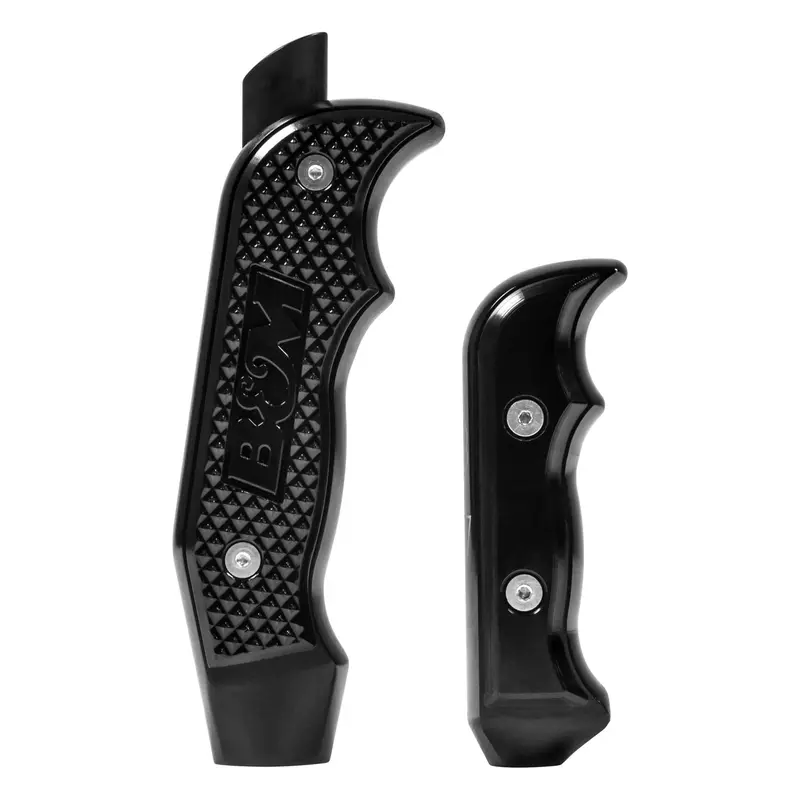 B&M 81101 Magnum Grip Billet Aluminum Shift Handle With Black Anodized Finish And Mounting Hardware 1