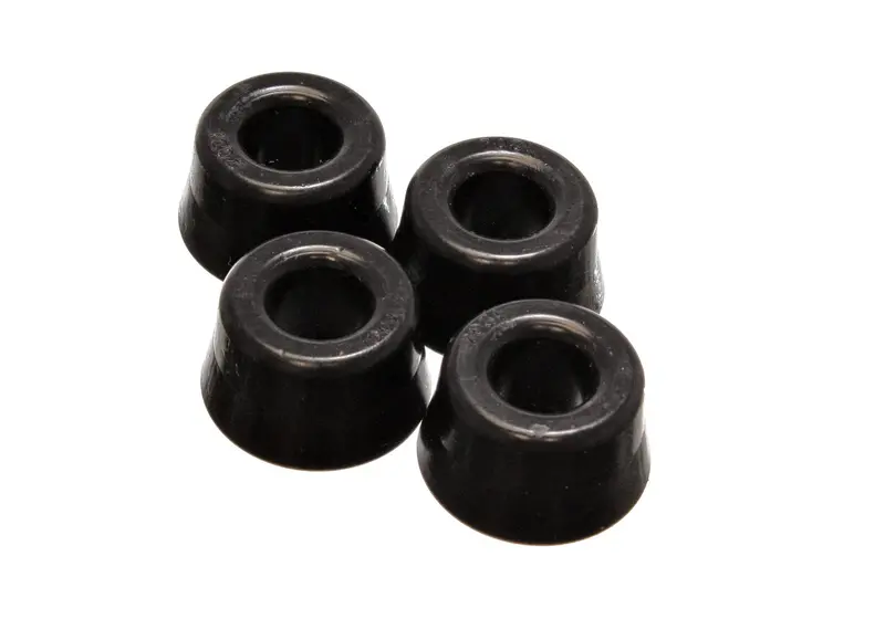 Energy Suspension 8.7102G Front Strut Rod Bushing Set – Black Polyurethane Performance Upgrade 1