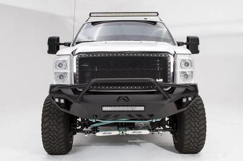 Fab Fours Vengeance Front Bumper – Two-Tone Black Powder Coat With Pre-Runner Guard 1