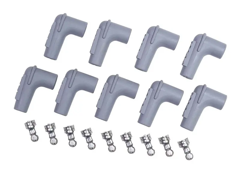 Msd 90-Degree Spark Plug Boots & Terminals – High-Performance Ignition Set, 9-Piece Pack (8850) 1