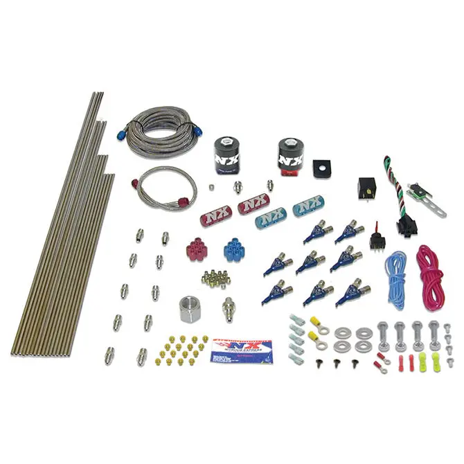 Nitrous Express 80000-12 8-Cylinder Nitrous System – Gas-Compatible, 200–500 Hp Range, Includes Composite Bottle 1