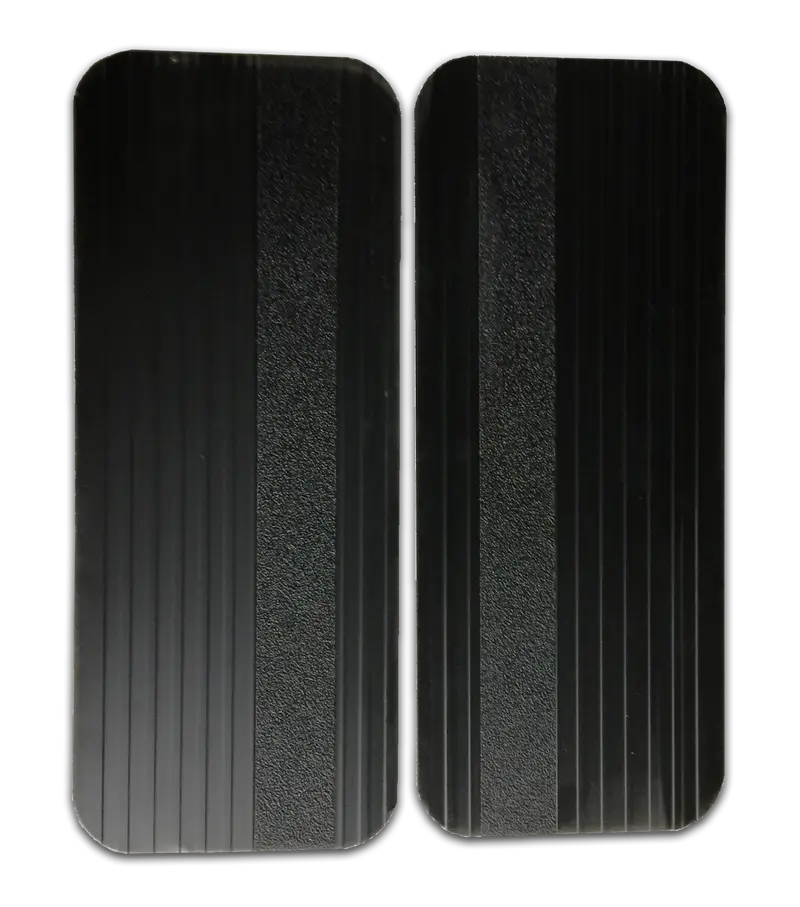Owens Classic Aluminum Mud Flaps – Universal Rectangular Design, 6.5" X 16", Black Extruded Finish 1
