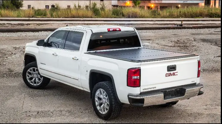 Trailfx Tri-Fold Hard Tonneau Cover – Non-Locking Aluminum Design With Carpeted Underside 1