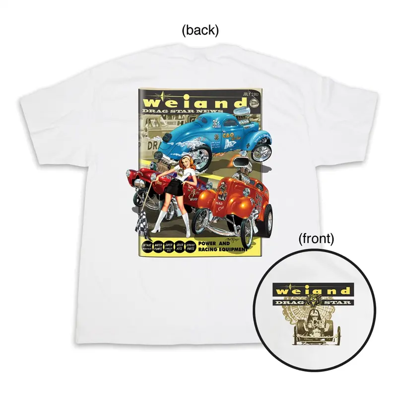 Weiand Drag Star T-Shirt – White, X-Large 1